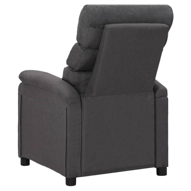 vidaXL Massage Chair Dark Grey Fabric