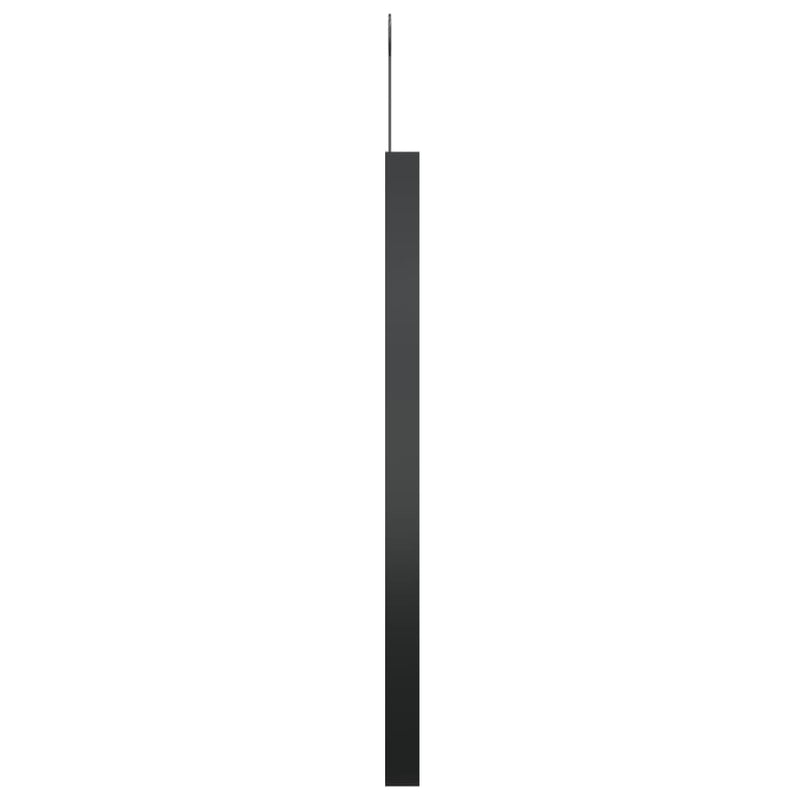 vidaXL Hanging Mirror with Hook Black 50 cm