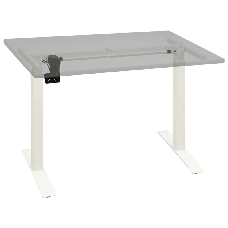 vidaXL Electric Motorised Standing Desk Frame Height Adjustable White
