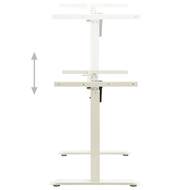 vidaXL Electric Motorised Standing Desk Frame Height Adjustable White