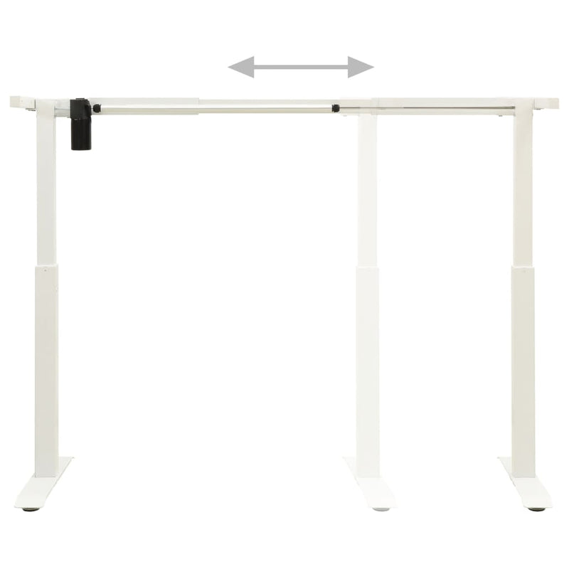 vidaXL Electric Motorised Standing Desk Frame Height Adjustable White