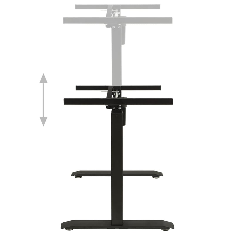vidaXL Electric Motorised Standing Desk Frame Height Adjustable Black