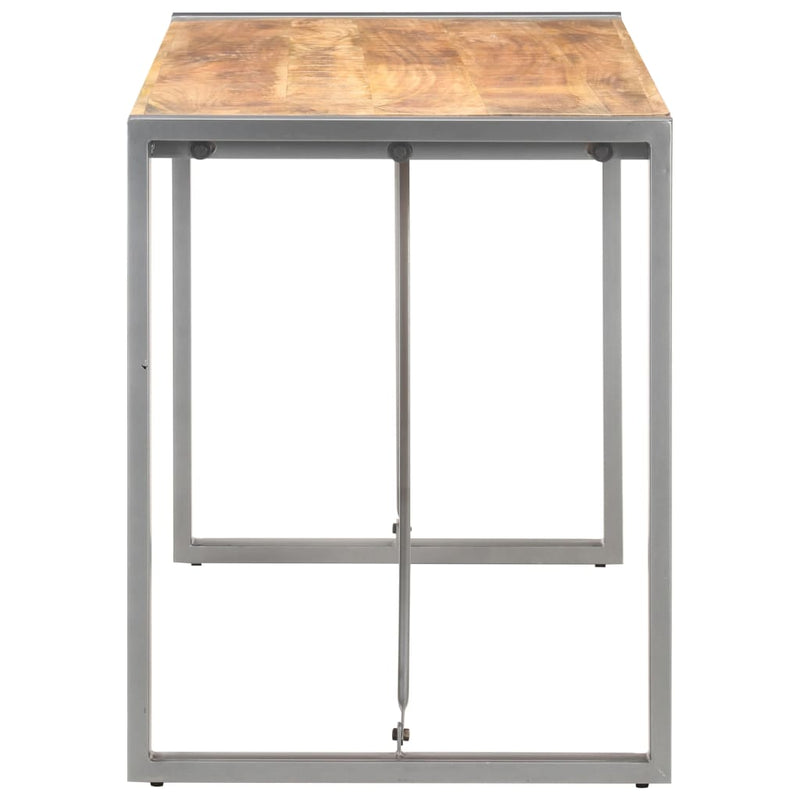 vidaXL Dining Table 120x60x75 cm Solid Rough Mango Wood