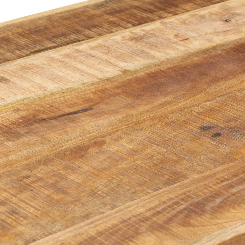 vidaXL Dining Table 120x60x75 cm Solid Rough Mango Wood