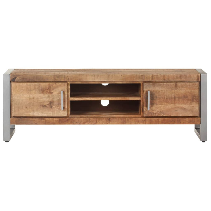 vidaXL TV Cabinet 120x30x40 cm Rough Mango Wood