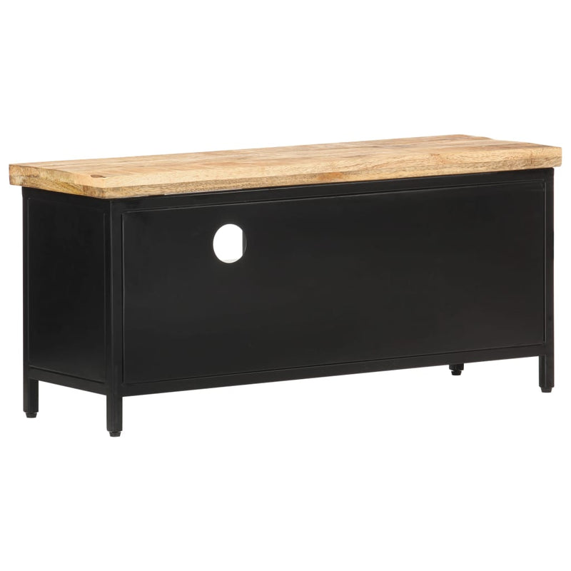 vidaXL TV Cabinet 90x30x41 cm Rough Mango Wood