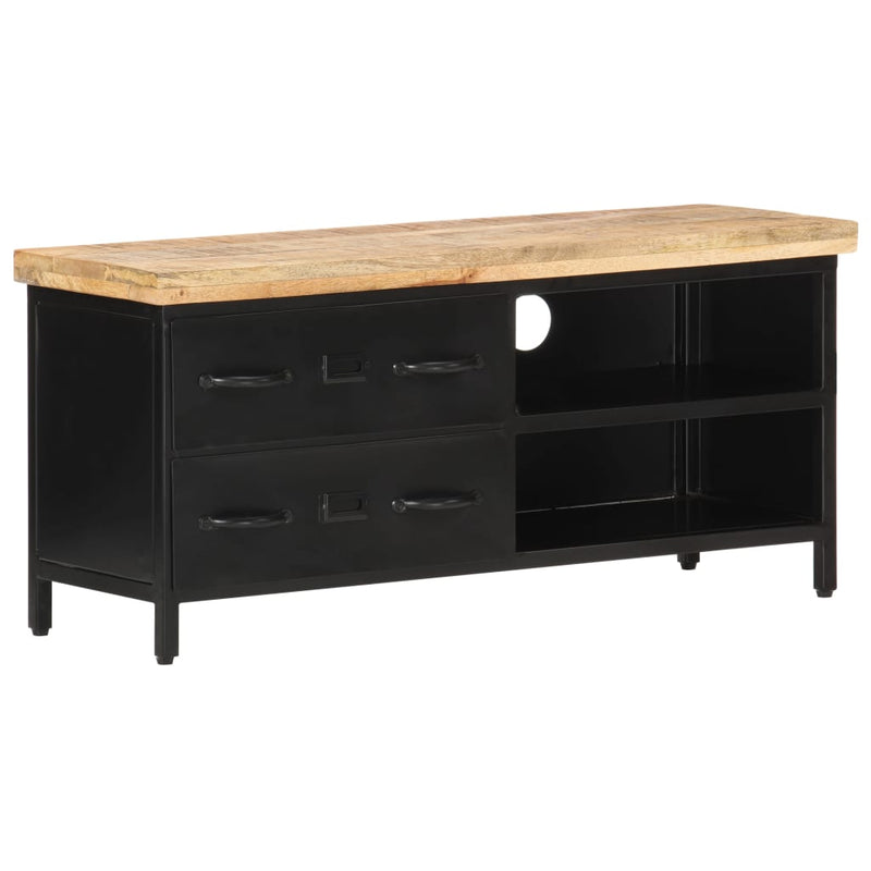 vidaXL TV Cabinet 90x30x41 cm Rough Mango Wood