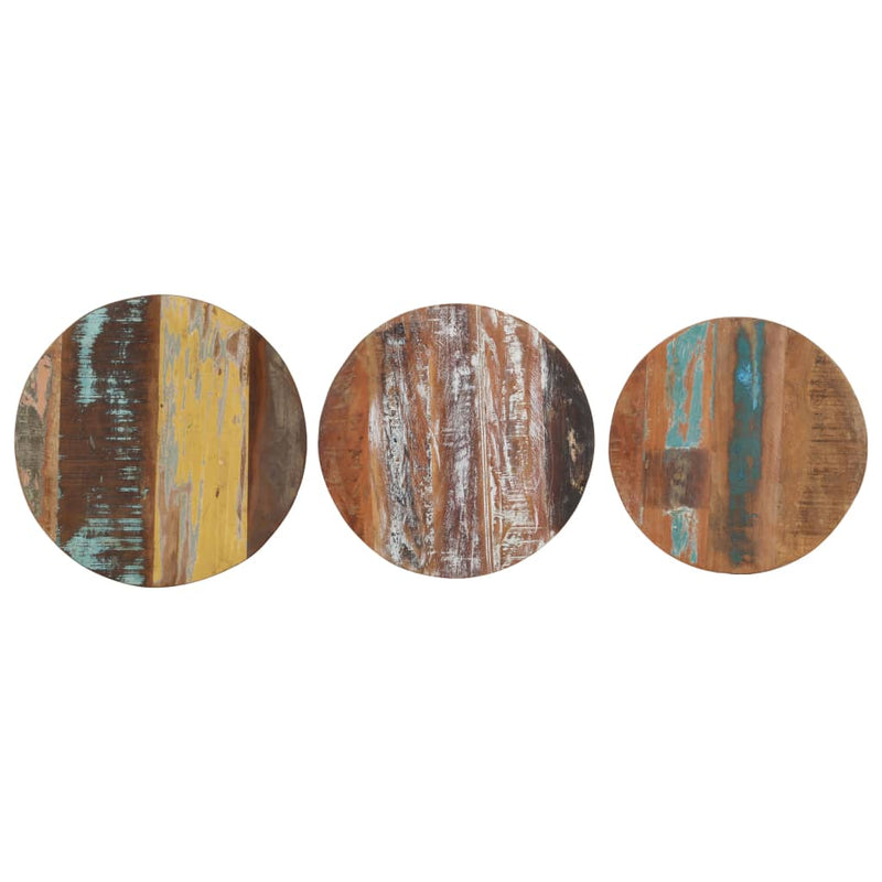vidaXL Side Tables 3 pcs Solid Reclaimed Wood