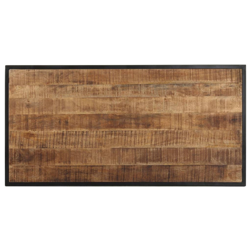vidaXL Dining Table 120 cm Rough Mango Wood