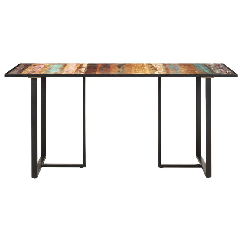 vidaXL Dining Table 160 cm Solid Reclaimed Wood