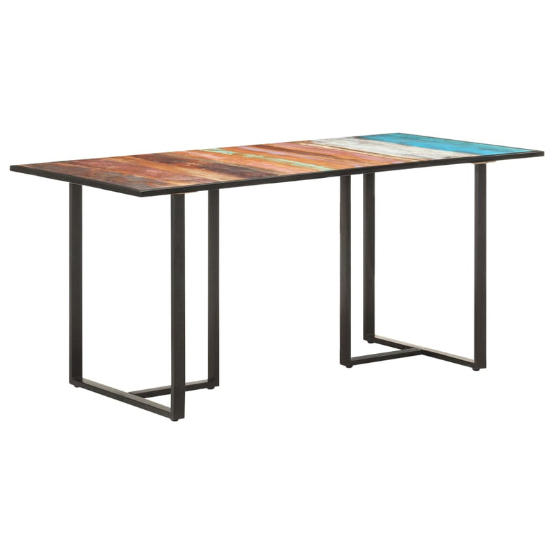 vidaXL Dining Table 160 cm Solid Reclaimed Wood