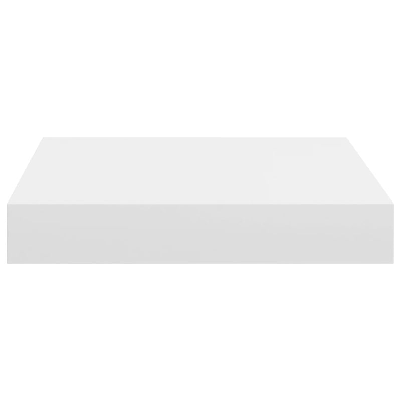 vidaXL Floating Wall Shelf White 23x23.5x3.8 cm MDF