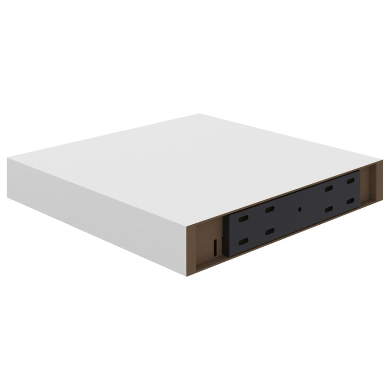 vidaXL Floating Wall Shelf White 23x23.5x3.8 cm MDF