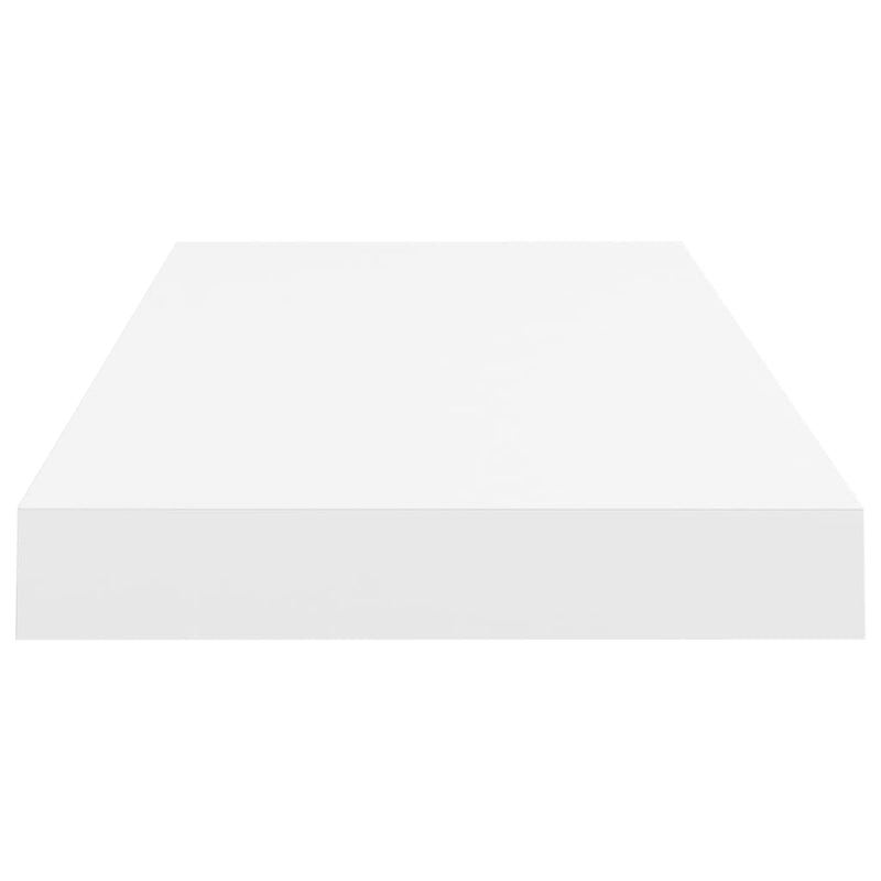 vidaXL Floating Wall Shelves 2 pcs White 60x23.5x3.8 cm MDF
