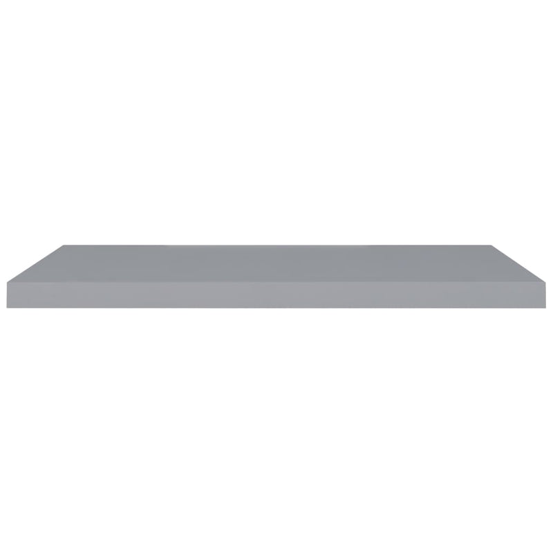 vidaXL Floating Wall Shelves 2 pcs Grey 90x23.5x3.8 cm MDF