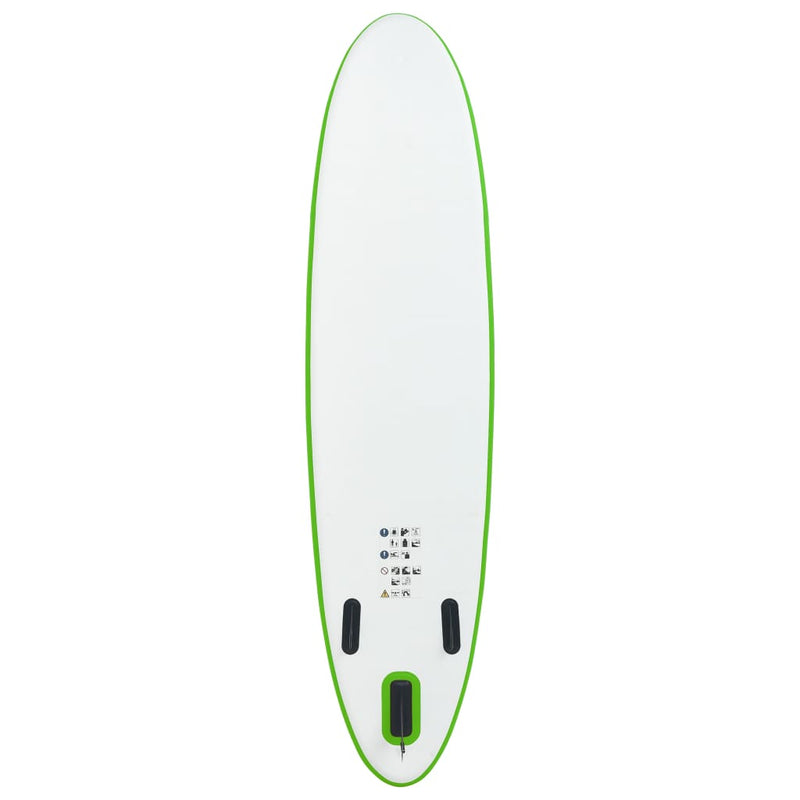 Inflatable Stand Up Paddle Board Set Green and White