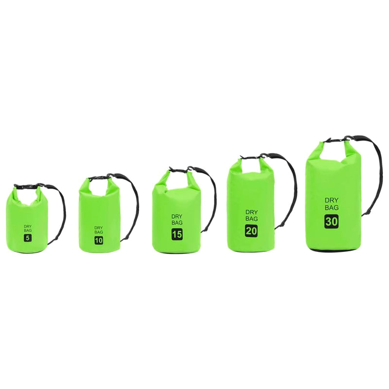 Dry Bag Green 20 L PVC
