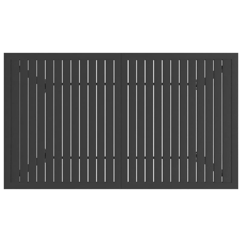 vidaXL Garden Table Anthracite 140x80x72 cm Steel