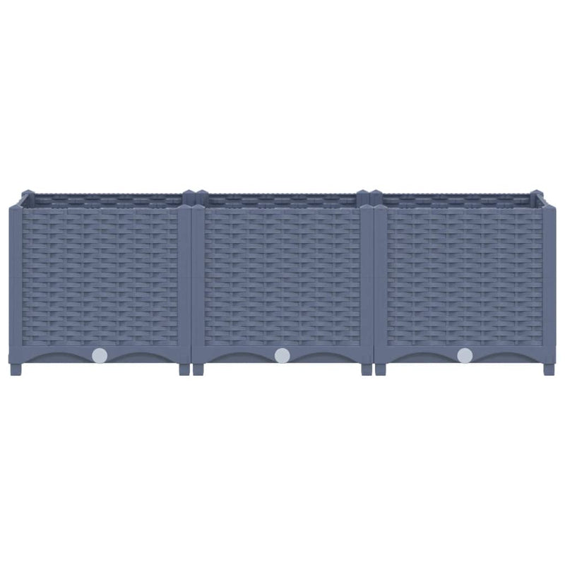 vidaXL Raised Bed 120x40x38 cm Polypropylene