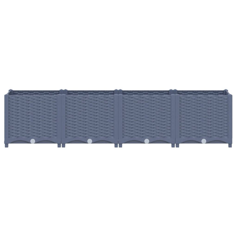 vidaXL Raised Bed 160x40x38 cm Polypropylene