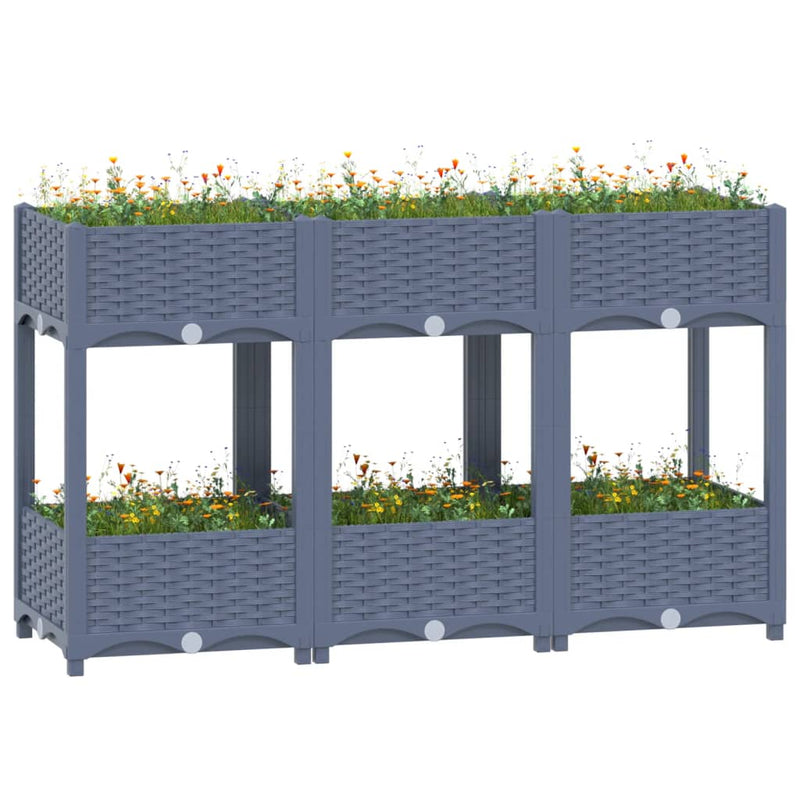 vidaXL Raised Bed 120x40x71 cm Polypropylene