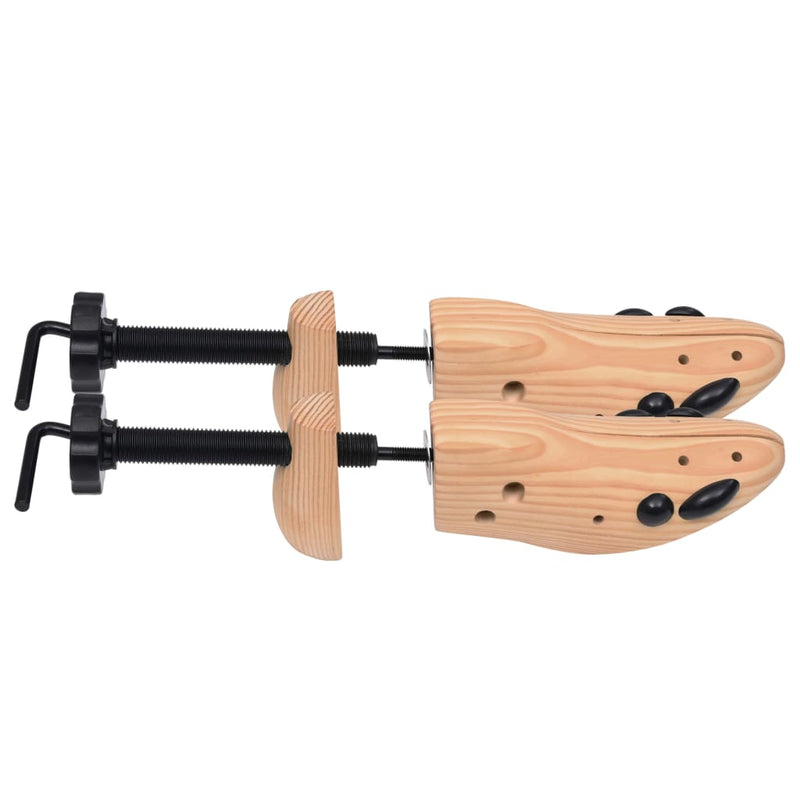 vidaXL Shoe Trees Size 41-46 Solid Pine Wood