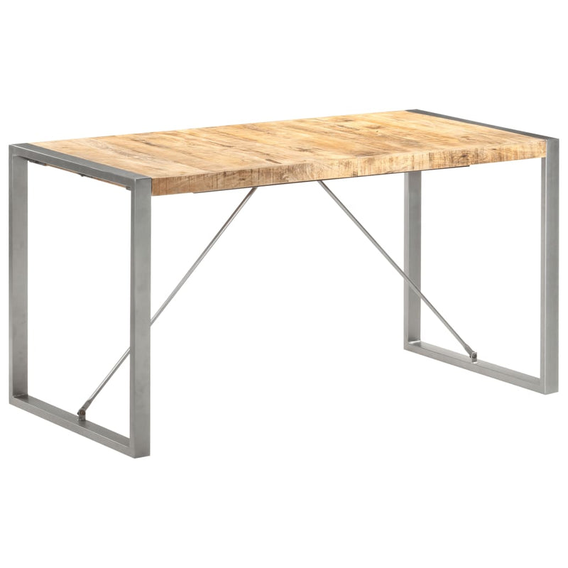vidaXL Dining Table 140x70x75 cm Solid Wood Mango