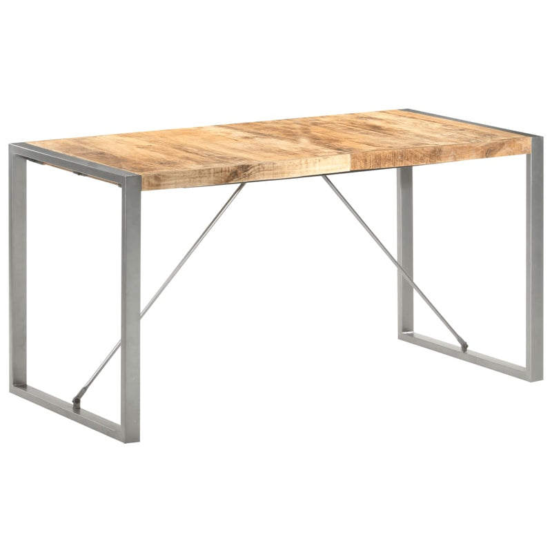 vidaXL Dining Table 140x70x75 cm Solid Wood Mango