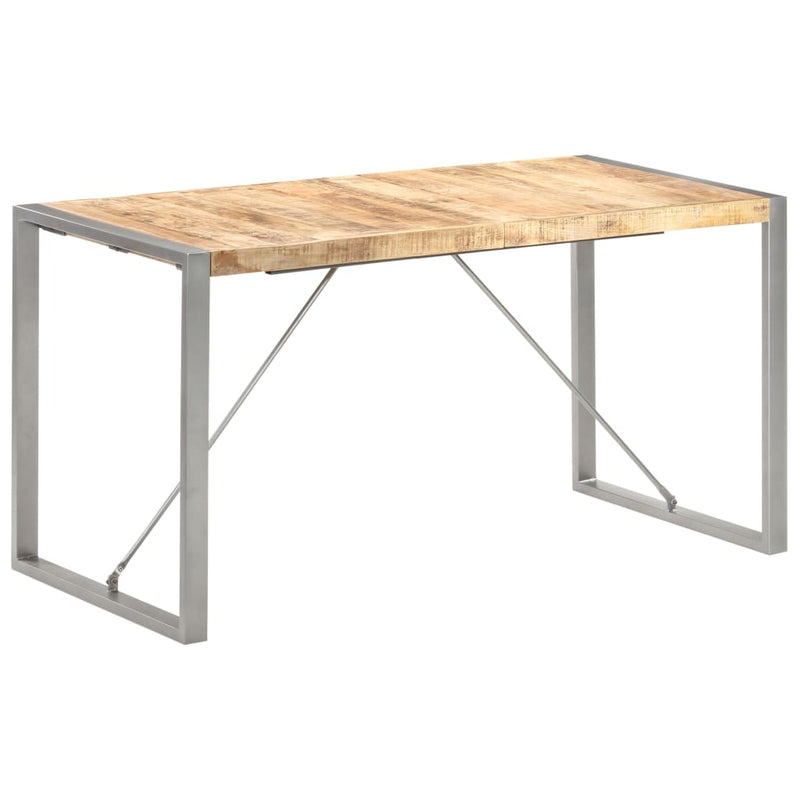 vidaXL Dining Table 140x70x75 cm Solid Wood Mango