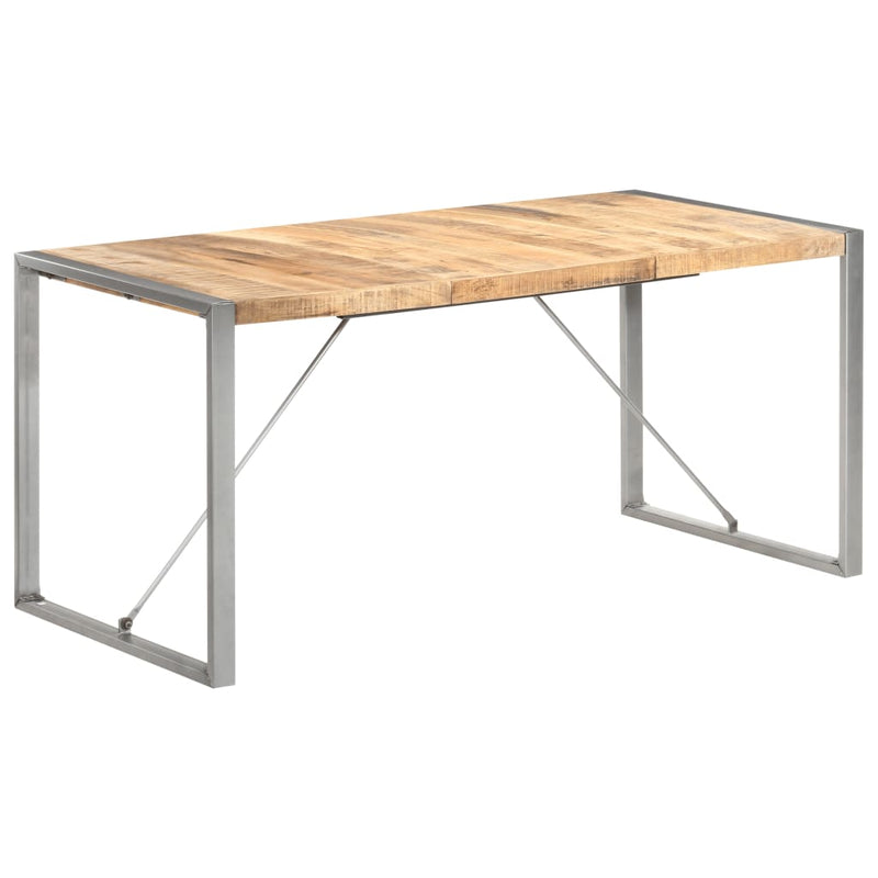 vidaXL Dining Table 160x80x75 cm Solid Wood Mango
