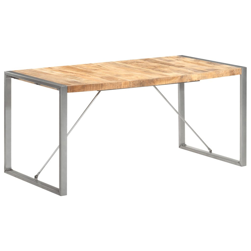 vidaXL Dining Table 160x80x75 cm Solid Wood Mango