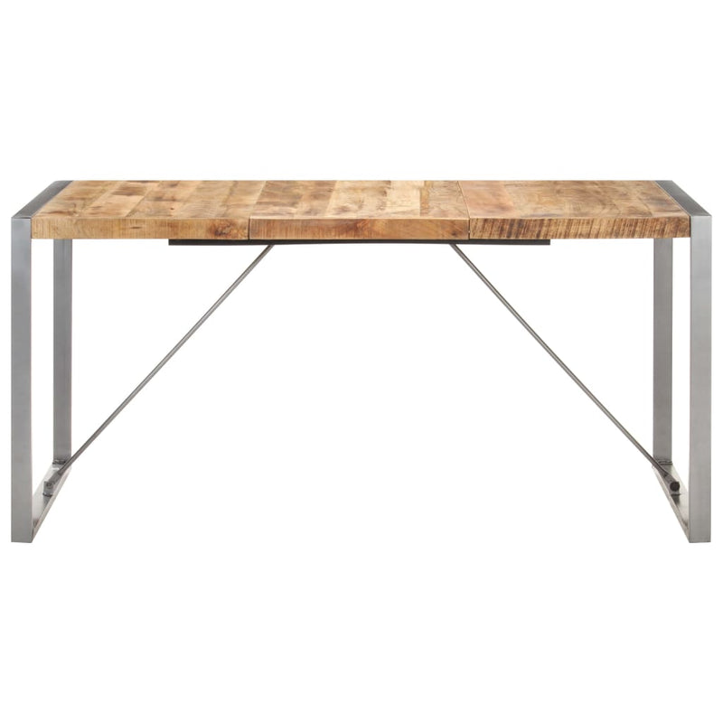 vidaXL Dining Table 160x80x75 cm Solid Wood Mango