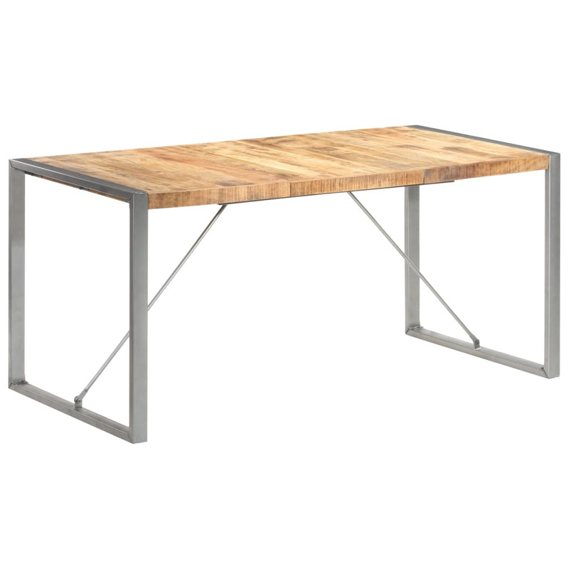 vidaXL Dining Table 160x80x75 cm Solid Wood Mango