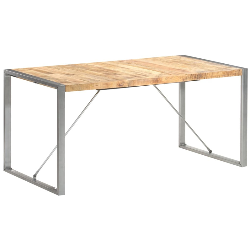 vidaXL Dining Table 160x80x75 cm Solid Wood Mango