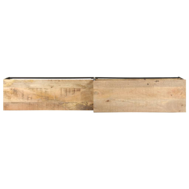 vidaXL TV Cabinet 180x30x50 cm Rough Mango Wood