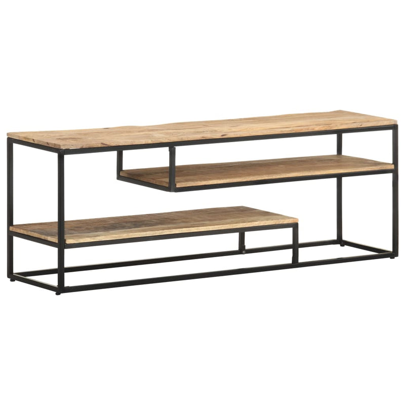 vidaXL TV Cabinet 130x30x45 cm Rough Mango Wood