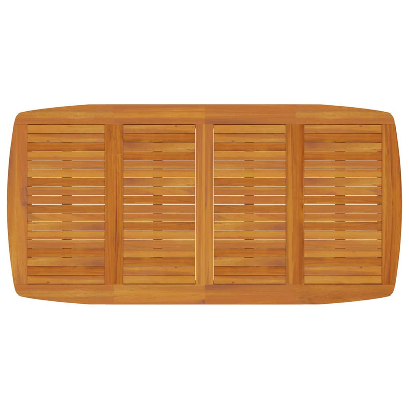 vidaXL Garden Table 200x100x75 cm Solid Wood Acacia