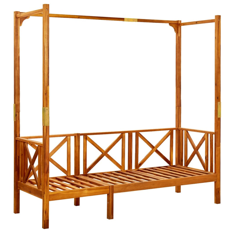vidaXL Garden Bench with Canopy Solid Acacia Wood