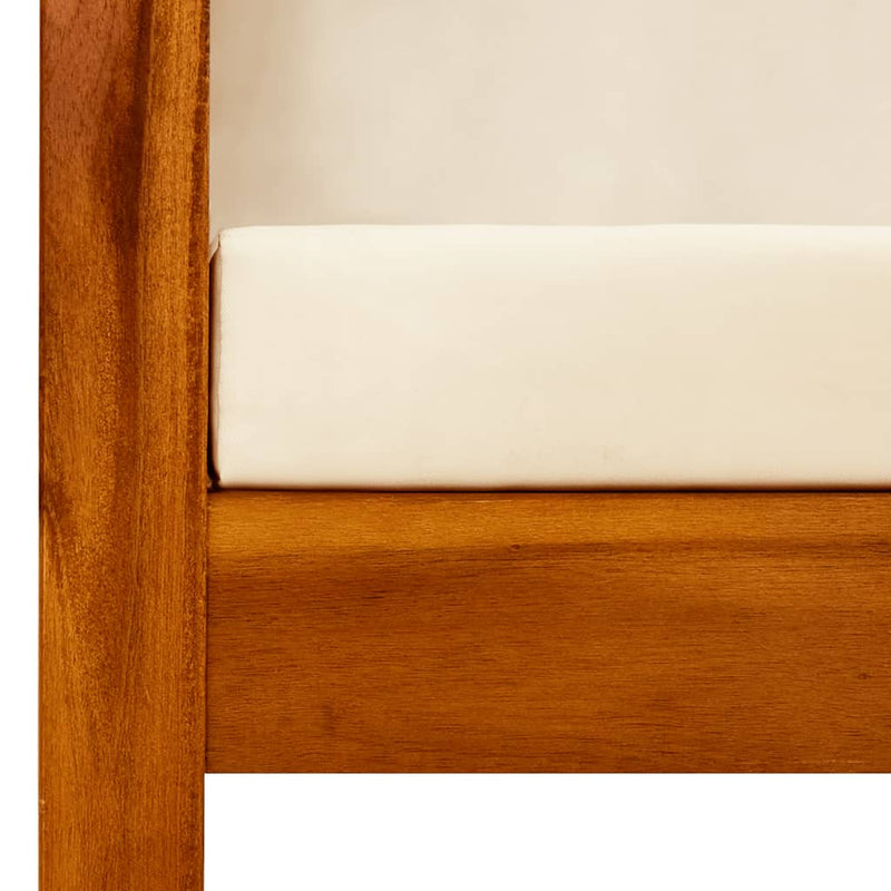 vidaXL Garden Bench with Canopy Solid Acacia Wood