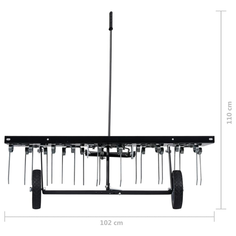 vidaXL Scarifier for Ride-on Mower 100 cm