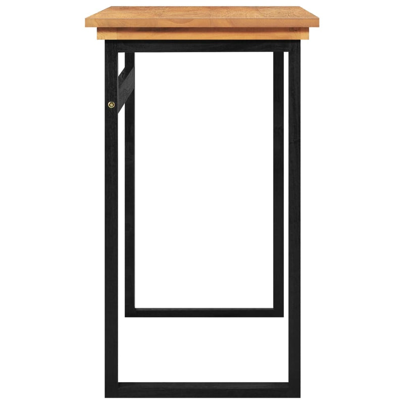 vidaXL Desk 100x45x75 cm Solid Teak Wood