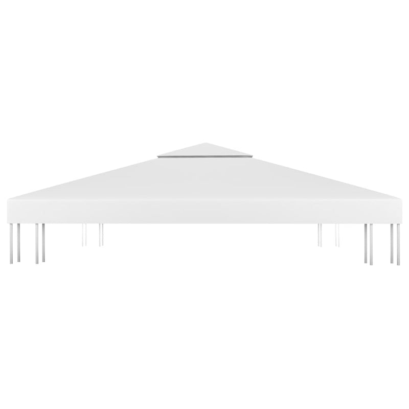 vidaXL 2-Tier Gazebo Top Cover 310 g/m² 3x3 m White