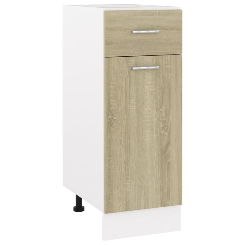 vidaXL Drawer Bottom Cabinet Lyon Sonoma Oak 30x46x81.5 cm Engineered Wood