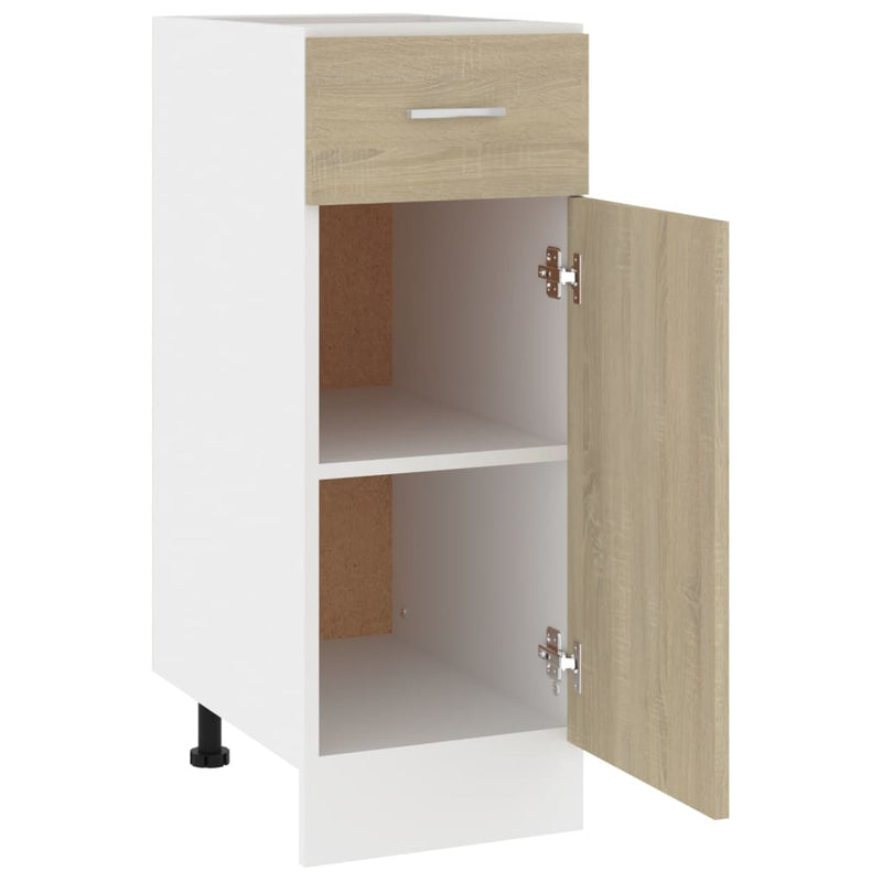 vidaXL Drawer Bottom Cabinet Lyon Sonoma Oak 30x46x81.5 cm Engineered Wood