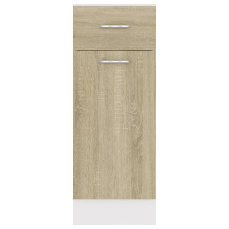 vidaXL Drawer Bottom Cabinet Lyon Sonoma Oak 30x46x81.5 cm Engineered Wood