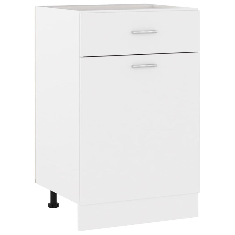vidaXL Drawer Bottom Cabinet Lyon White 50x46x81.5 cm Engineered Wood