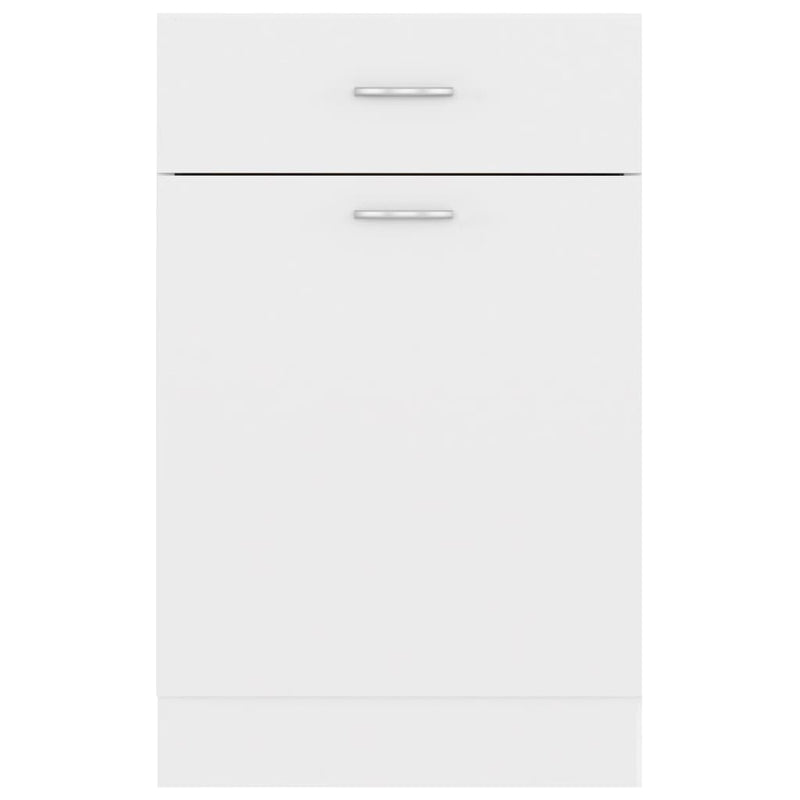 vidaXL Drawer Bottom Cabinet Lyon White 50x46x81.5 cm Engineered Wood