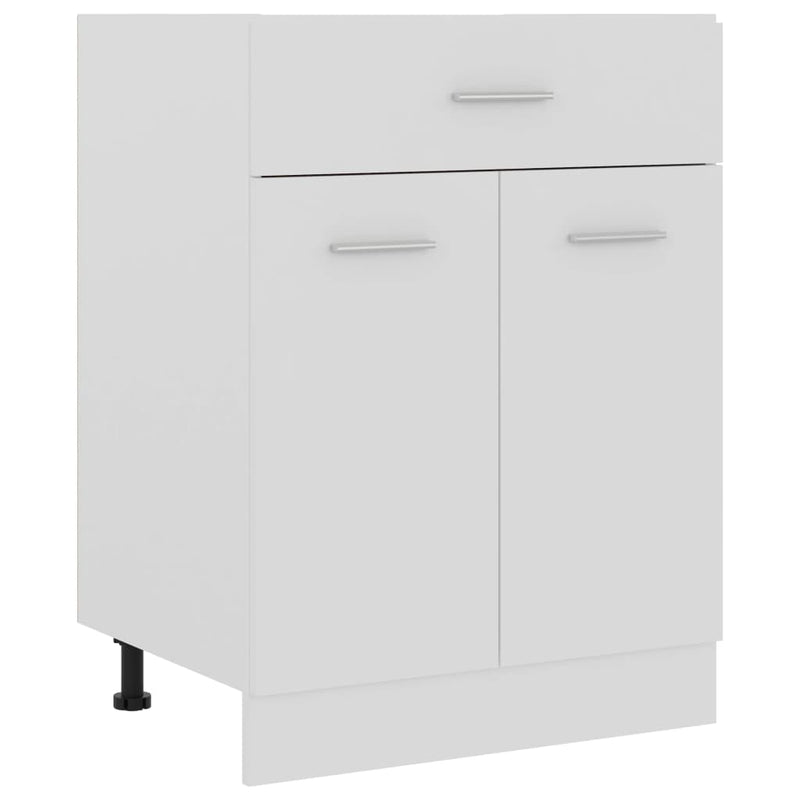vidaXL Drawer Bottom Cabinet Lyon White 60x46x81.5 cm Engineered Wood