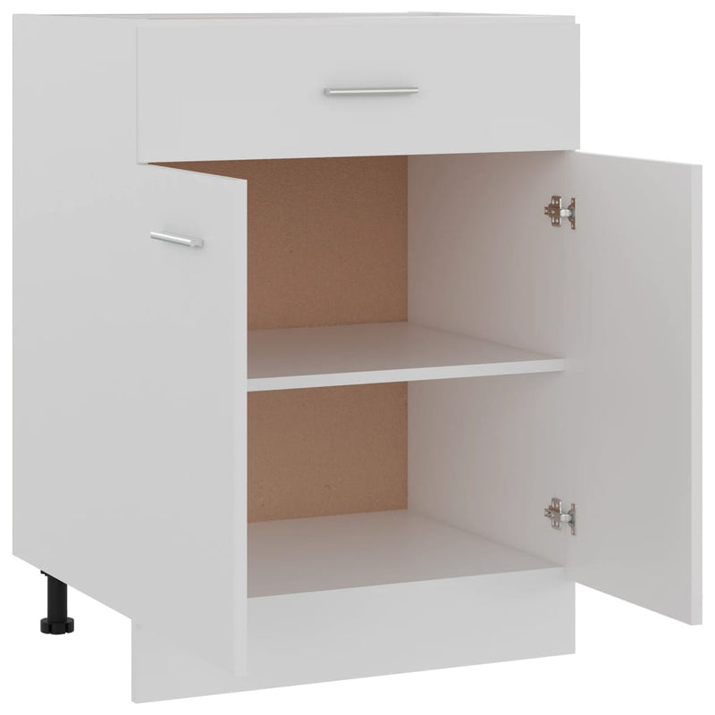 vidaXL Drawer Bottom Cabinet Lyon White 60x46x81.5 cm Engineered Wood