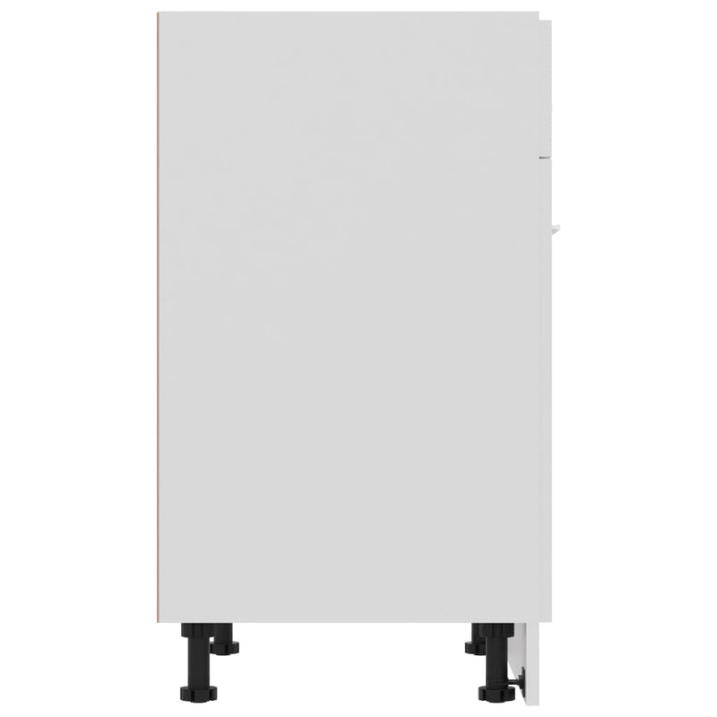 vidaXL Drawer Bottom Cabinet Lyon White 60x46x81.5 cm Engineered Wood
